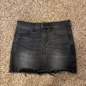 Black jean skirt